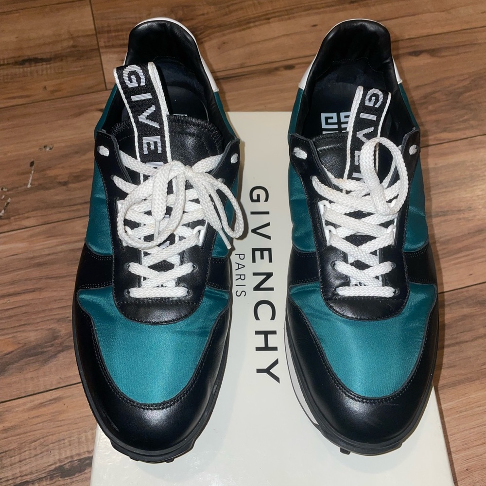 Givenchy Blue and Black Sneakers with Chunky Silhouette